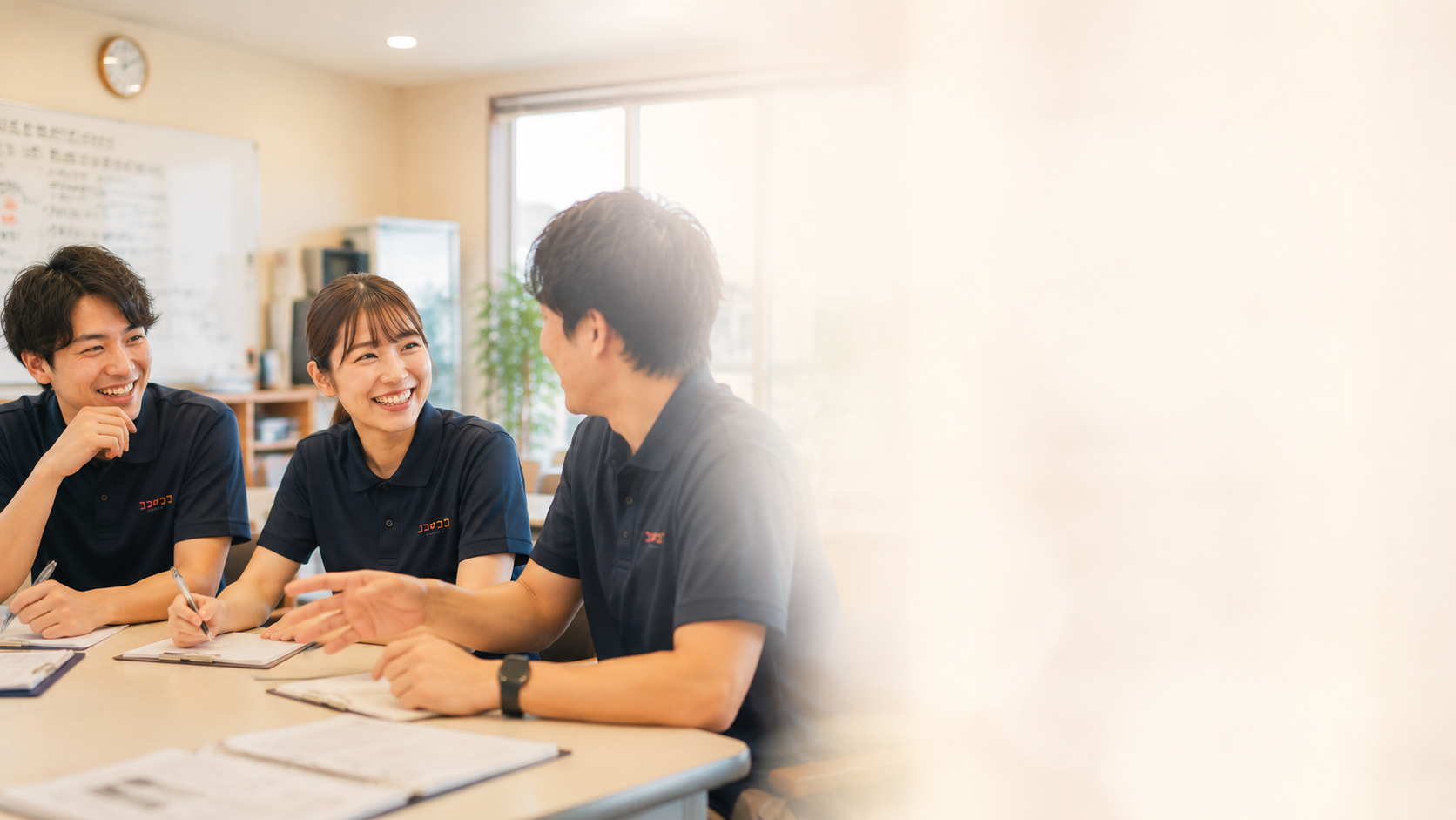 仕事にやりがいをもっている介護職員